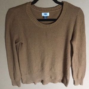 Lightweight waffle knit fall sweater